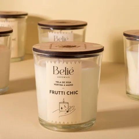 Vela aromática de cera de soja