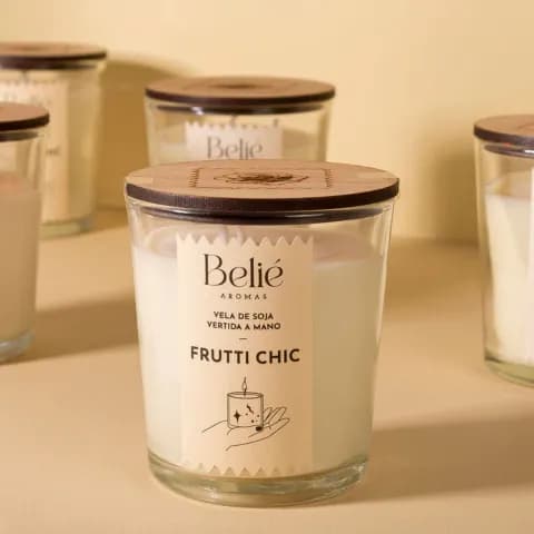 Vela aromática de cera de soja